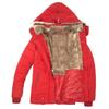 Winter Women Fashion Hooded Coat Faux Fur Warm Cotton Coats Casual Outerwear Fur Collar Jackets