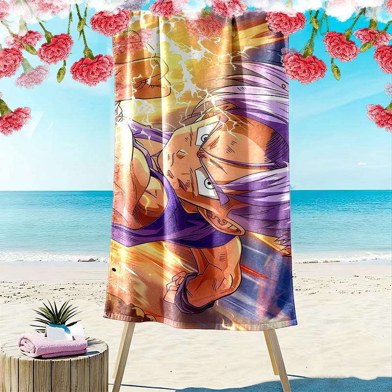 Trunks Print Beach Towel, Large Soft Quick Dry Towel for Beach Camping Swimming