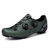 T2021 Cycling Shoes: Versatile Men's and Women's Bicycle Footwear with Rotary Buckle, Lock and Lockless Options, Durable Leather Surface