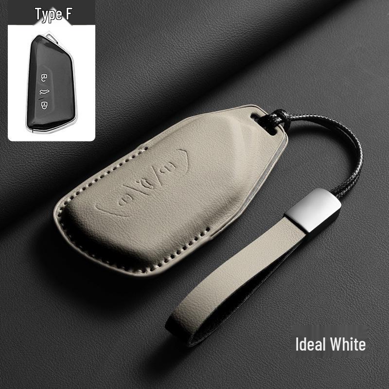 Compatible with Volkswagen ID.3, ID.4 Crozz, Tan Yue ID.6X, Ling Du L, Tan Jing, Tayron L genuine leather key case.