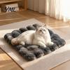 Anti-slip Pet Mat for Puppy Faux Fur Mat, Soft Warm Cat Sleeping Pad with Non-slip Bottom, Cozy Crates Self-Warming Fuzzy Bed Dogs Cats, Machine