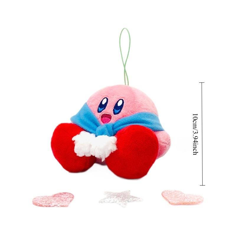 New Cute Cartoon Japanese Winter Star Kirby Waddle Dee Plush Stuffed Toy Pendant Bag Bag Hanging Decoration Festival Gift
