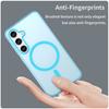 For Samsung Galaxy S25+/S24+ Magnetic Case TPU+PC Translucent Frost Back Phone Cover