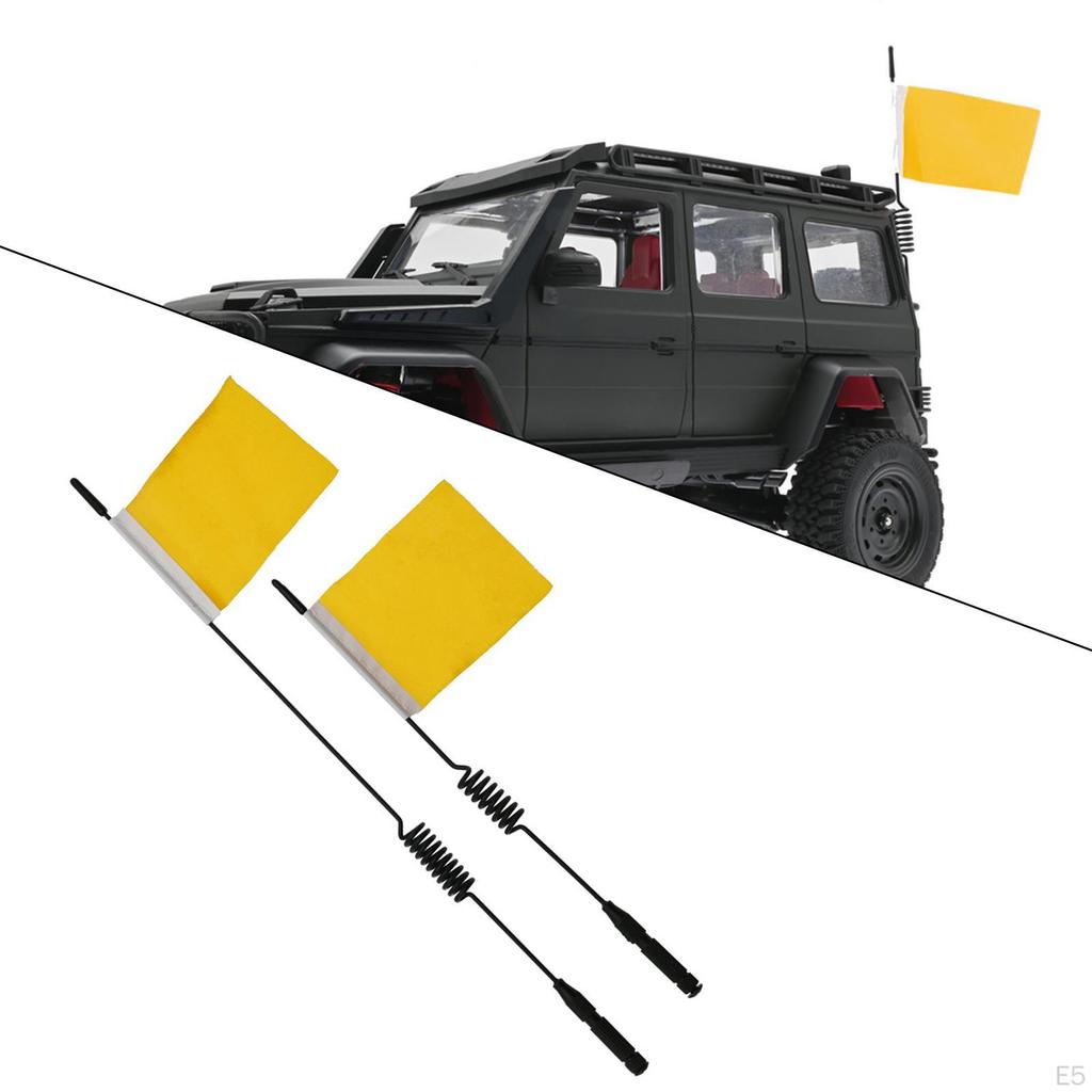 Metal Flag Set for WPL B14 B14K B24 B24K B16 B16K Scale Monster Truck