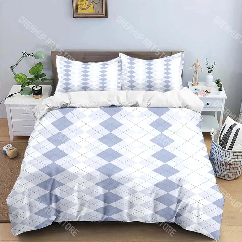 Classic Plaid, Square Print Bedding Sets Exquisite Bed Supplies Set Duvet Cover Bed Comforter Set Bedding Set Luxury Gift