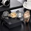 Men Original CURDDEN 1520 Brand Watches Fashion Alloy Band Diamond Golden Date Business Quartz Watch Montres De Marque De Luxe