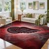 Detroit Red Wings Design Crystal Velvet Rug Soft Decorative Mat for Bedroom Entrance