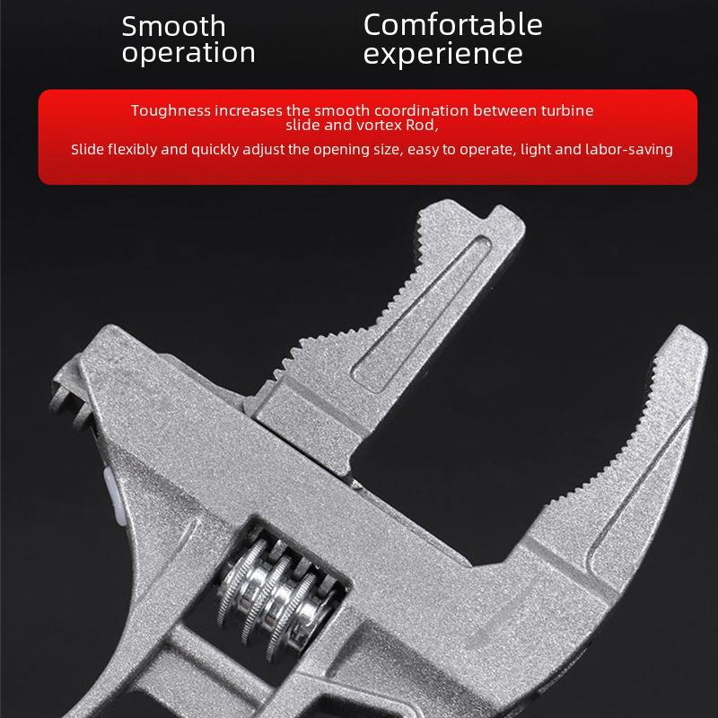 Universal Adjustable Wrench for Plumbing Installation