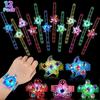 12 Pack LED Light Up Bracelets Party Bag Fillers for Kids Classroom Prizes Glow In The Dark Party Supplies Birthday Easter Egg Hunt Gifts for Kids
