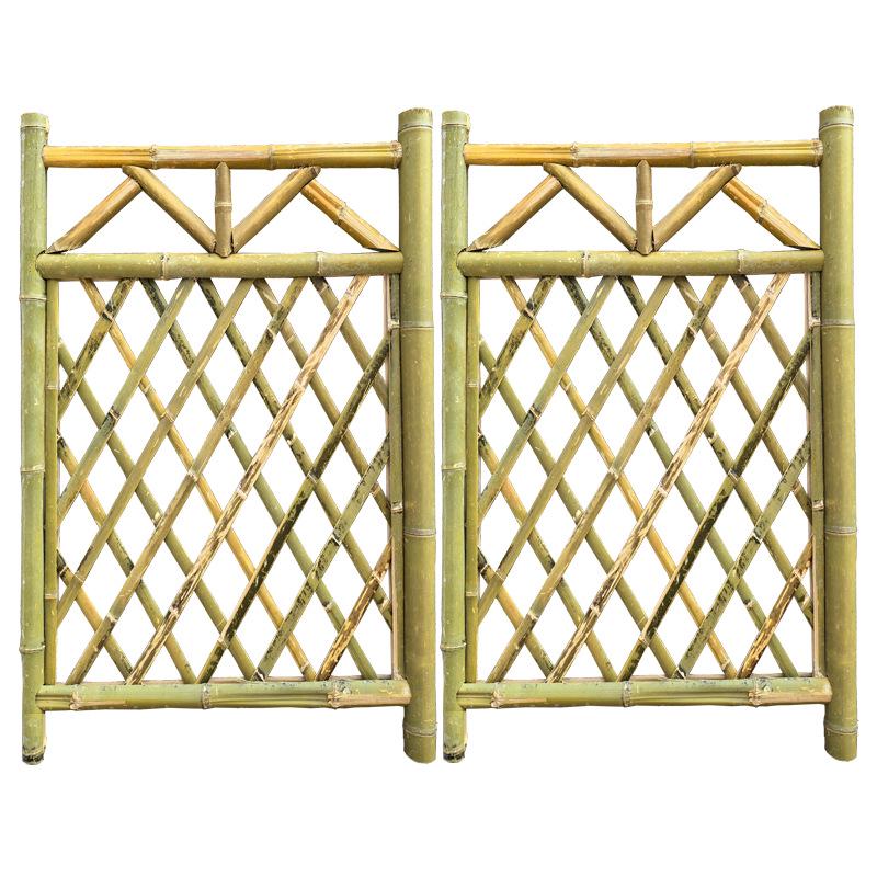 Beautiful Large Bamboo Garden Fence Gate with Support