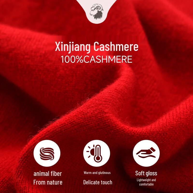 Women's Round Neck Cashmere Floral Knit Sweater