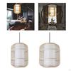 Chinese Style Bamboo Chandelier E27 Decorative Novelty Weave Lighting Fixture Droplight for Aisle