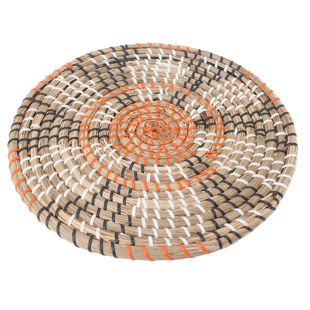 Grass Woven Placemats Nordic Innovative Round Placemats for Dining Table Home Decor Wall Decor