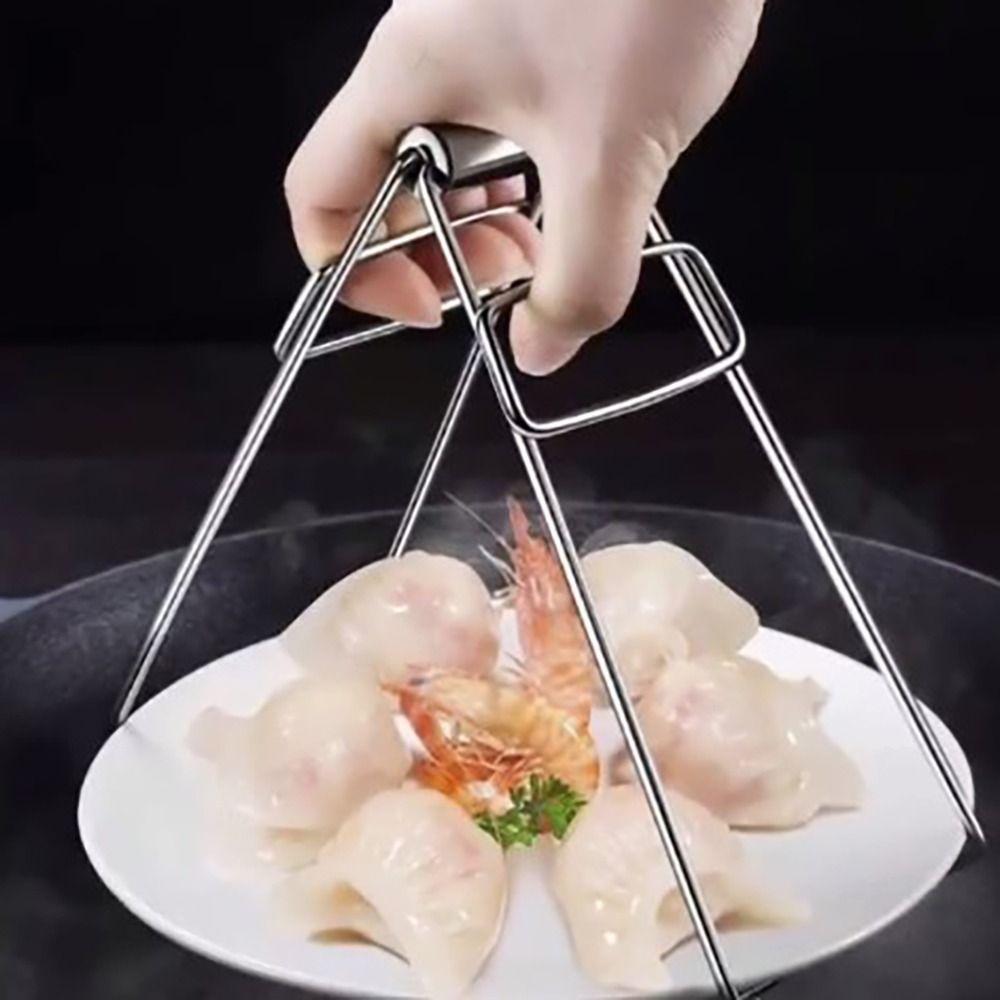 Household Hot Plate Gripper Multifunctional Microwave Plates Clip Durable Pot Gripper Adults