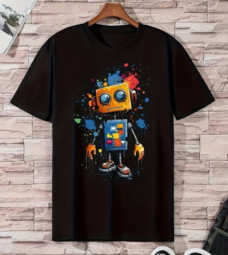 Unisexs Casual Round Neck Tshirt Soft And Comfortable Fabric Short Sleeve Backtoschool Season Suitable For Daily Wear Tshirts