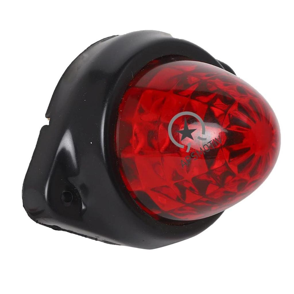 2PCS Red LED Side Marker Lights 12V/24V Trailer Lights – Truck / RV / Camper Van / Semi Truck / Boat / Motorcycle Tail Marker Lamps (Universal Fit)