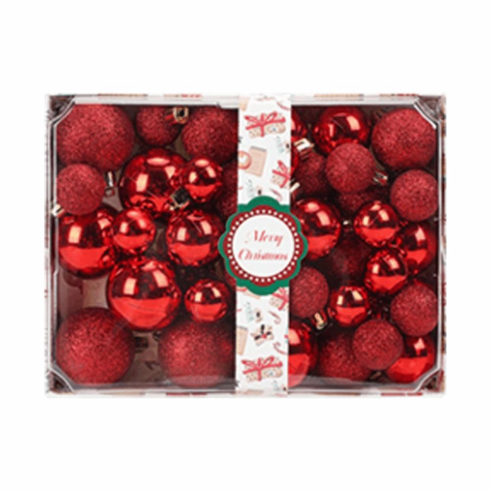 42Pcs 3/4/5cm Christmas Balls Set Creative Xmas Tree Pendants  Happy New Year Decoration