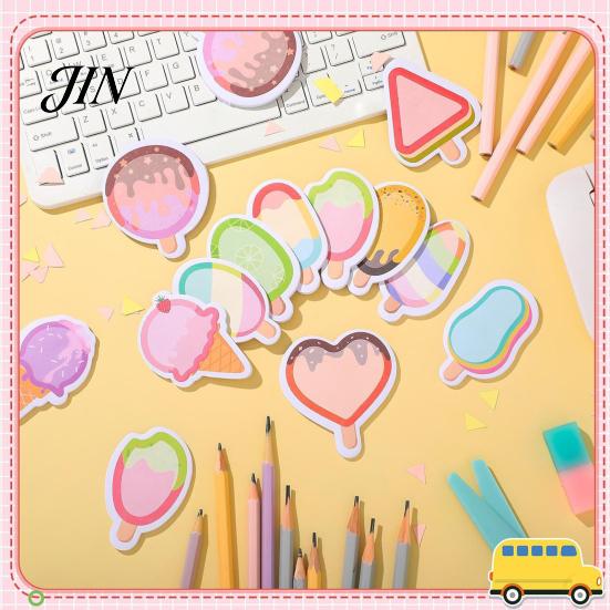 Paper Memo Pads 12Pcs/Set Cartoon Animal Self-Stick Note, 30 Sheets/Pad Self-adhesive Note Pad, Cat Pattern Notes Super Sticking Power Post
