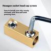 10Pcs High Performances Terminals Block Nut Butt Connector Copper Connecting Pipe Wire Fast Butt Joint Wire Connector
