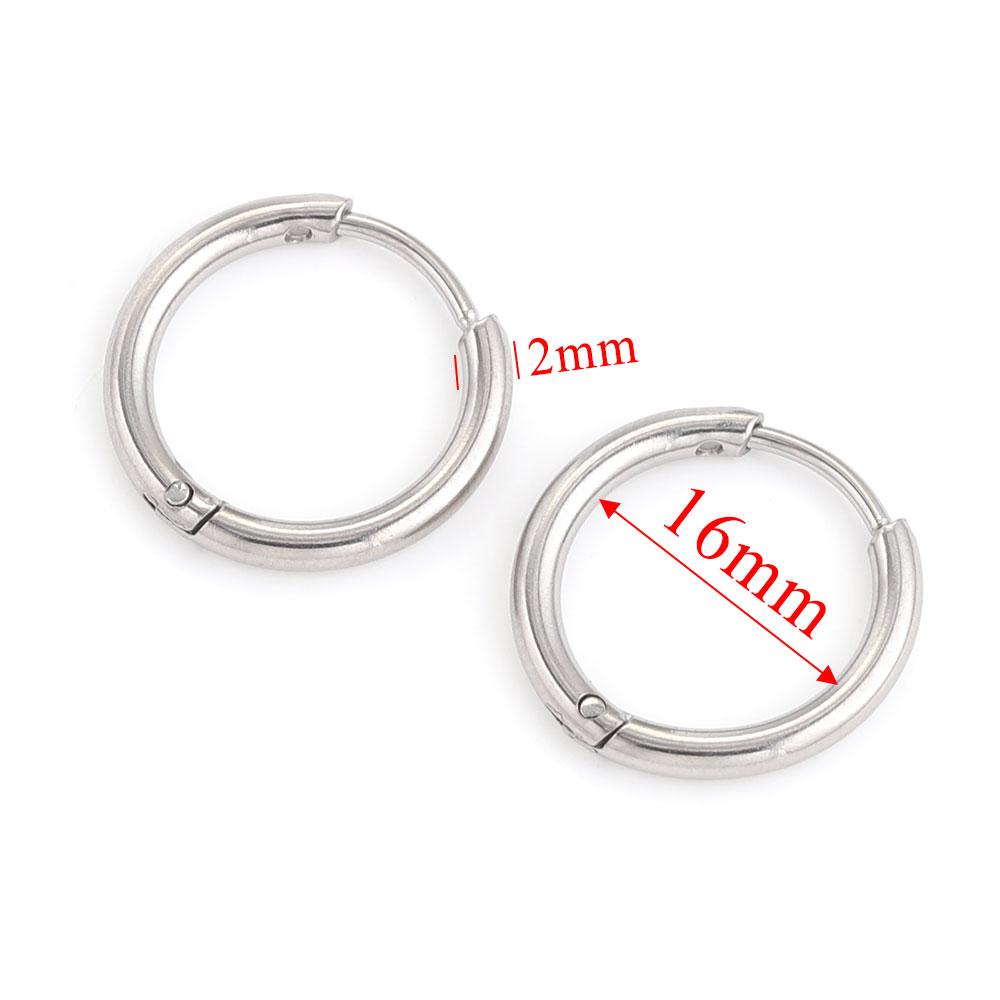 6pcs Stainless Steel Earring Hoop Women Earrings Korean Earrings Hoop Earring for Women Female Earring Jewelry Gifts