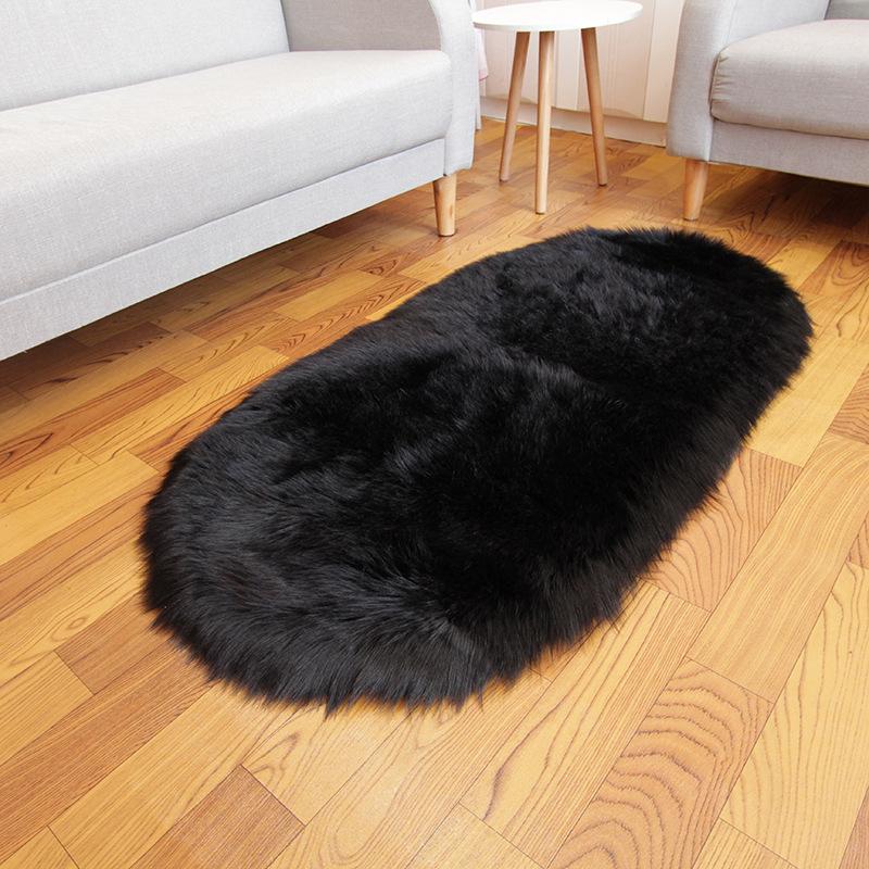 Oval Carpet Plush Carpet Living Room Soft Carpet Room Bedroom Rug Sofa Coffee Table Floor Mat
