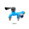 Multifunctional Toilet Water Tap One-in-two-out Water Stopper Faucet Wall Mounted Double Water Outlet Faucets Plastic Home Use