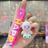 Cute Cartoon Sheep Keychains Soft Pvc Material Colorful Wrist Strap Backpack Pendant Birthday Gifts For Kids And Friends