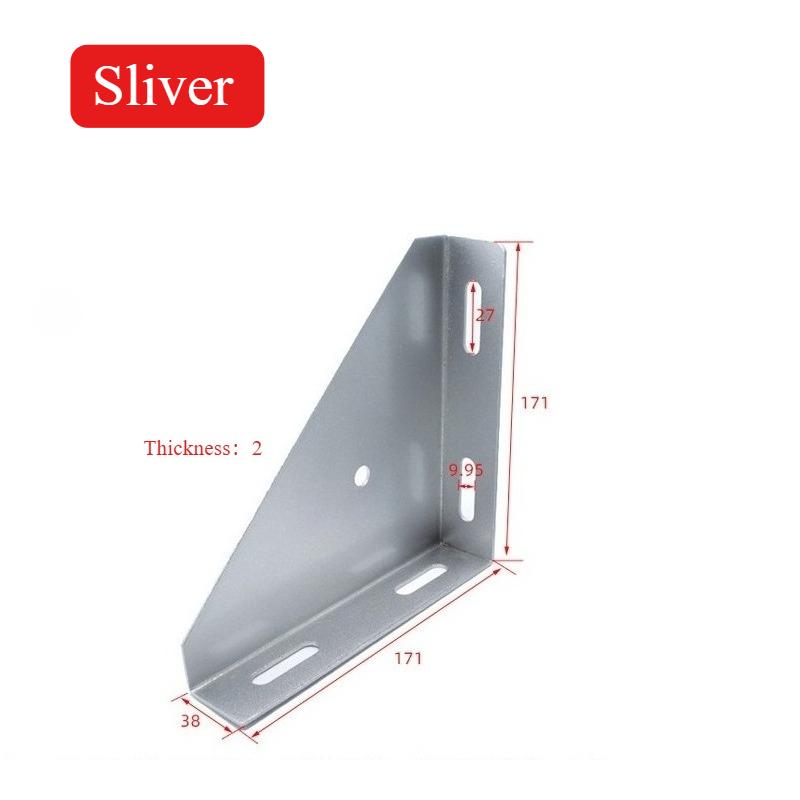 

Large Base Angle Support Steel Plate Support Connection Piece Industrial Aluminum Profile Accessories Base Reinforcement серебряный