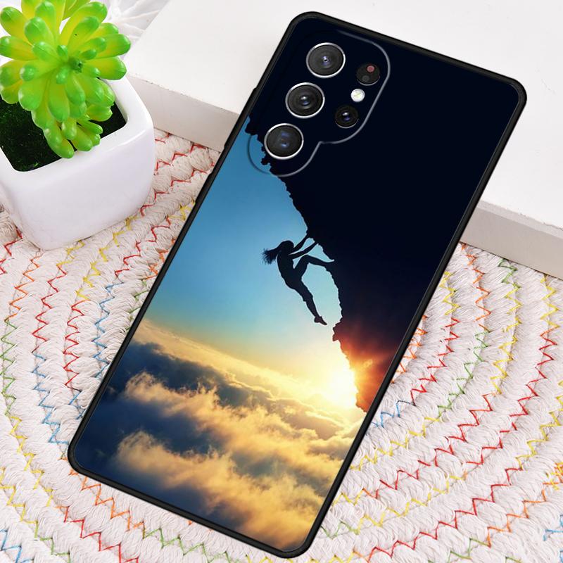 Mountain Climbing Silicone Phone Case For Samsung Galaxy note 10 pro S26 S25 S24 S23 S22 S21 Plus S25Ultra Capa Cover