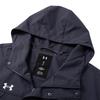 Under Armour Solid Logo Outdoor Training Running Fitness Woven Hooded Jacket Men Jackets Grey 23600401-013