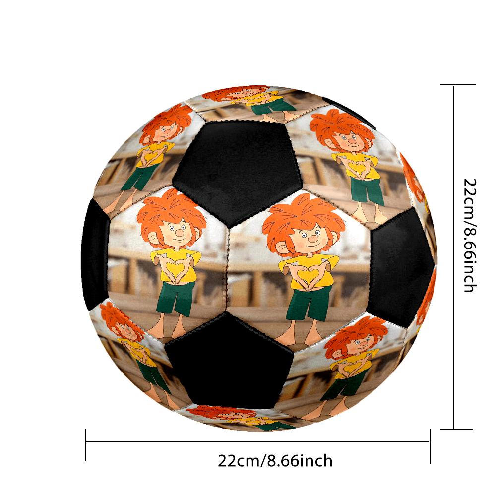 Meister Eder Indoor Soccer Ball Colorful Machine Stitched PVC Size 5 Team Training Competition Ready Durable High-Bounce Cool Sports Gift