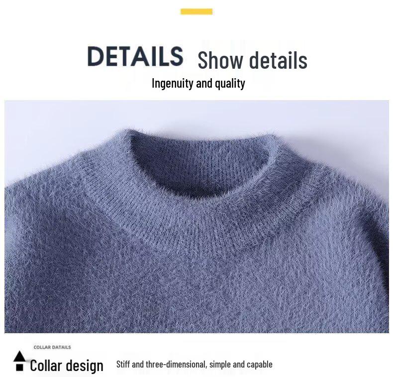 Men's Trendy Color Block Loose Pullover Sweater - Autumn/Winter Casual Wear for Teens & Adults