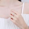 Xiaohongshu Simple Princess Cut Moissanite Sterling Silver Ring - Elegant Gift for Her