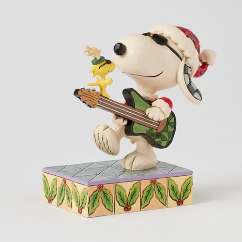 JIM SHORE Snoopy & Woodstock Rock <Christmas> 6017236