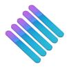 5Pcs Glass Fingernail Files Double Sided Physical Polishing Safe Simple Glass Nail File with Cases for Home Nai Salon
