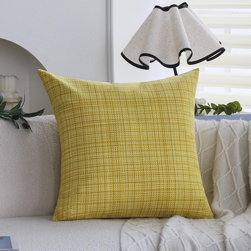 Summer Waterproof Pillow Woven Linen Water-proof Technology Outdoor Garden Pillow Cover Pillow Cover Does Not Contain Core