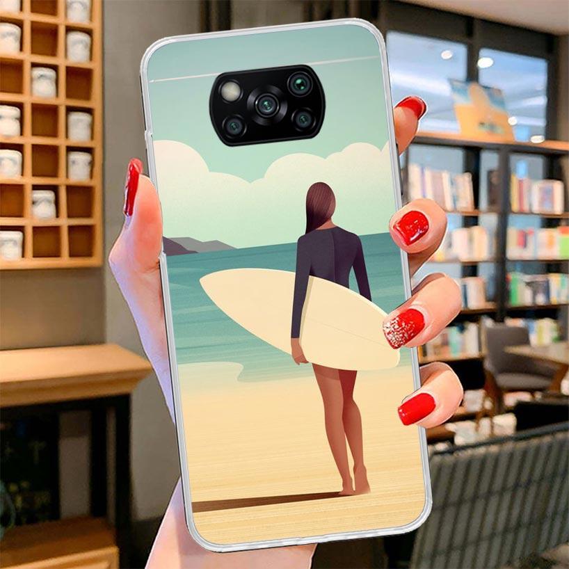 

Surf Board Aesthetic Cover Phone Case For Xiaomi Poco F7 Ultra X7 X6 X5 Pro M7 Redmi 15C 15 13C 13 12C 12 10C 10 9A 9C 9T 9 Shel Xiaomi Poco F7 Pro