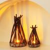 Campfire Night Light LED Wooden Dimmable Table Lamp with 3 Lighting Modes