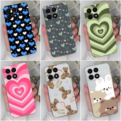 Custodia Cover per Honor 8A Pro 9S 9X Pro X8a X7a 20S 30S 50 Pro Magic5 Pro Moda Love Heart protettiva trasparente morbida in silicone TPU per Honor paraurti