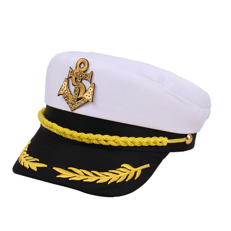 2025 New Spring Summer Party Yacht Captain Hat - Sailor Style Outdoor Sun Protection Performance Cap