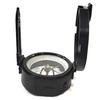 7,62 cm Geologisk Brunt på kompass i aluminium med sort skinntrekk - kompass for oppmåling av bryllupsgave farsdagsgave