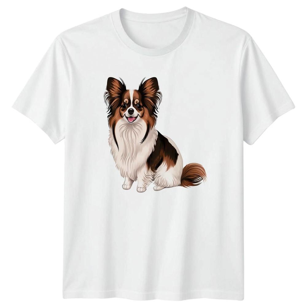 Papillon Dog Animals Dogs Unisexs TShirt Unisexs Tee Graphic Unisex Top S