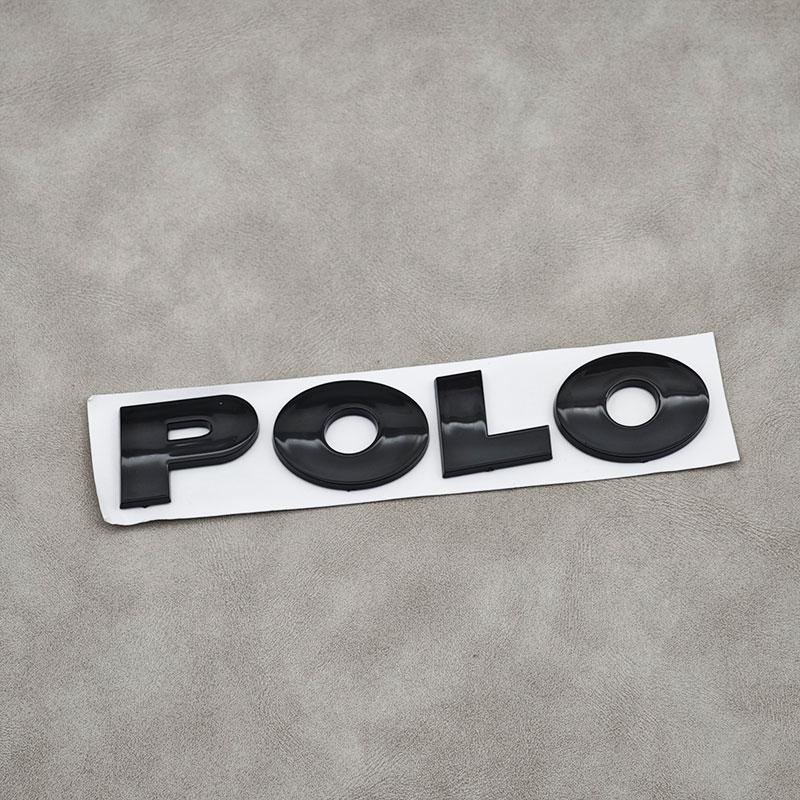 

2026 New For VOLKSWAGEN VW 3D ABS Chrome Logo POLO Emblem Letters Sticker Car Rear Trunk Badge For Volkswagen VW Polo 5 6 R 9N G