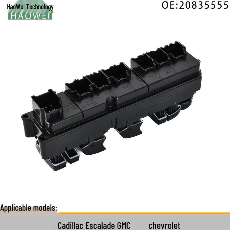 Compatible Electric Window Switch for Cadillac Escalade, GMC, and Chevrolet (Part #20835555).