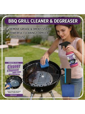 Powerful BBQ Grill Rack Cleaner | Fast Removes Stubborn Burnt Oil & Grease, Premium Portable, Safe & Easy Operation
