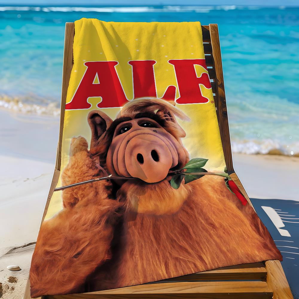 TV Series Alf funny Towel Quick Drying Beach Towels Are Suitable For Swimming Pools Camping Yoga And The Gym