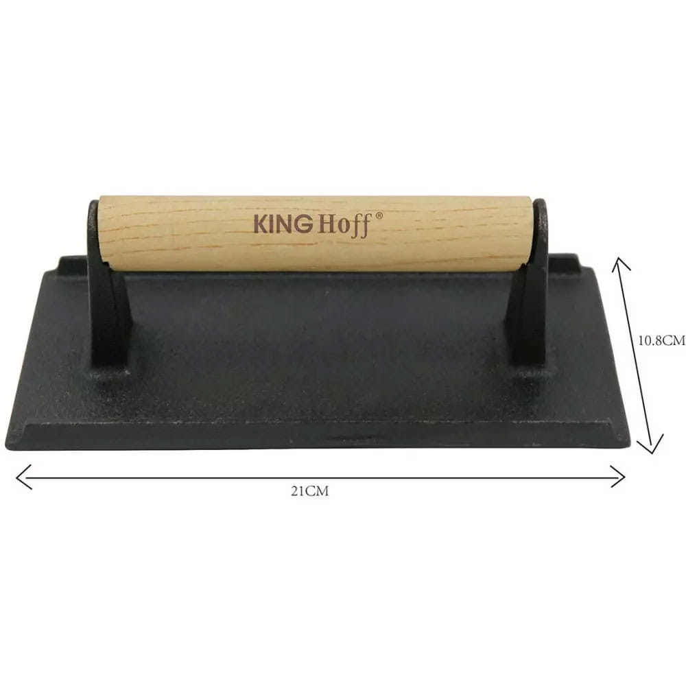 Cast iron burger press 21x10.8cm KINGHOFF KH-1758