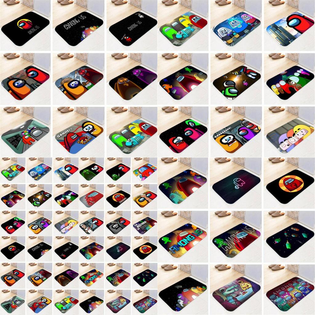 Game Mat Flannel Home Bath Bathroom Nonslip Carpet Rug Decor Floor