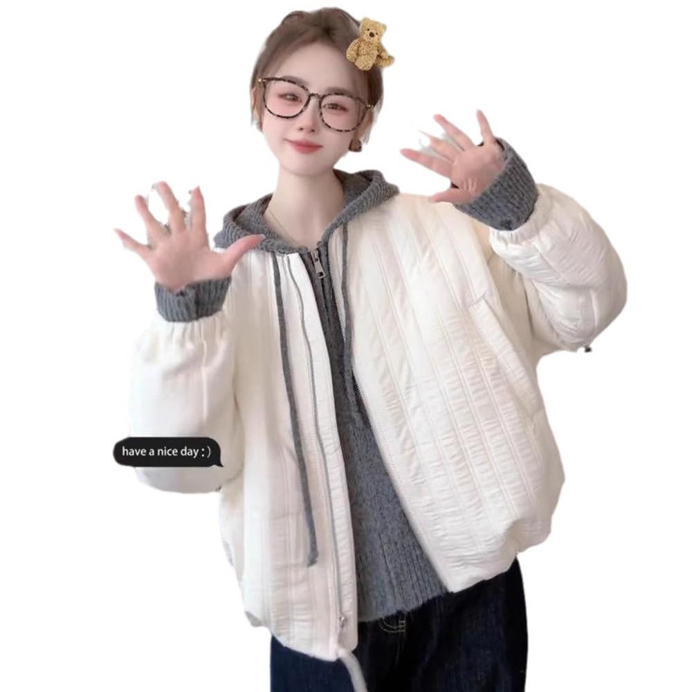 2024 Winter Women's Korean Style Quilted Padded Jacket: Warm, Fashionable, Loose Fit