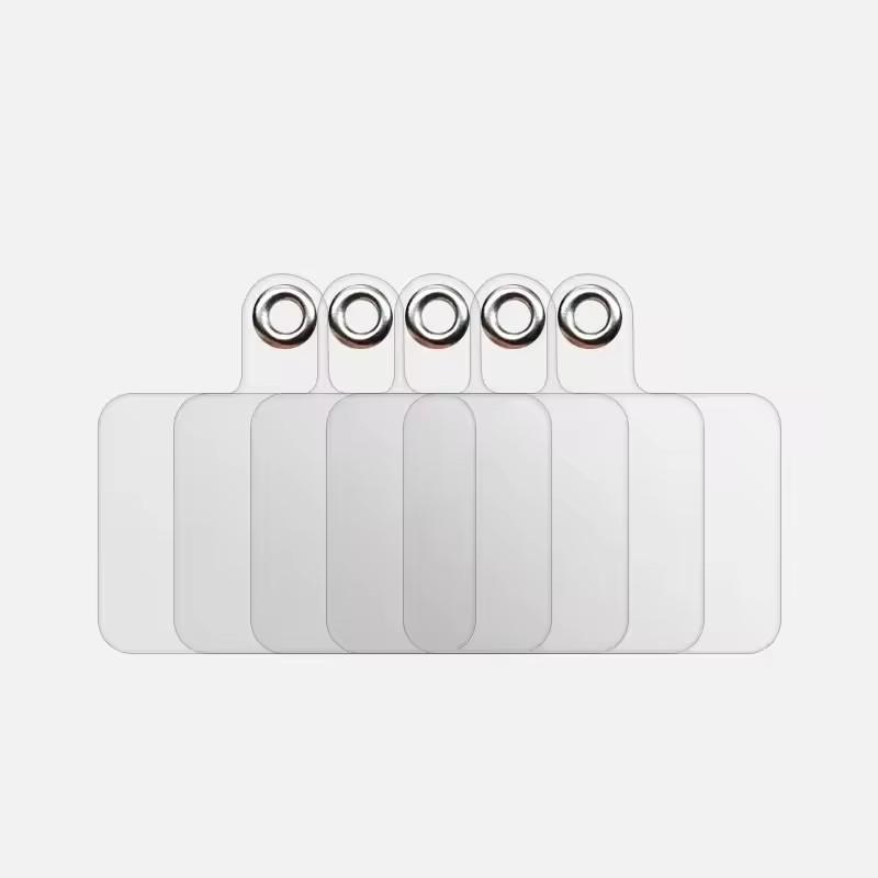 Universal Transparent Phone Tether Tab Cellphone Lanyard Straps Replacement Patches with Metal Ring Clear Hanging Cord Cards